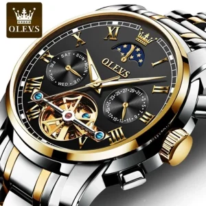 ساعت مردانه اتوماتیک الوز olevs مدل 6617