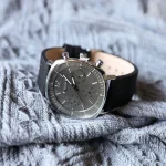ساعت مچی مردانه فول تایم جولیوس مدل JAH098D صفحه نقره ای بند چرم مشکی - تصویر 2