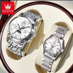 ست ساعت الوز Olevs اتوماتیک 6633 مردانه و 6602 زنانه - تصویر 2